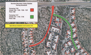 2017 Paving Map - Strada de Acero, pool parking, and mailbox parking will also be repaved